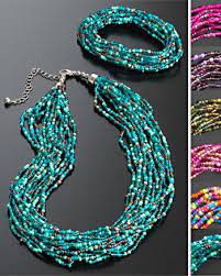 Hippy Necklace Bohemian Multi Strand Glass Seed Bead Necklace Fair Trade By Folio Gothic Hippy Nk447 Beaded Jewelry Bead Jewellery Jewelry Crafts