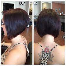 Chic Short Stacked Diagonal Forward Haircut Carre Plongeant Nuque Carre Plongeant Nuque Rase Carre Plongeant