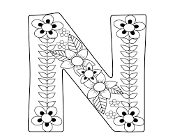 The best selection of royalty free letter n coloring book vector art, graphics and stock illustrations. Letter N Coloring Pages For Adults Coloring Letters Coloring Pages Free Printable Coloring Pages