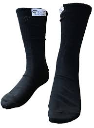 sfi rated black socks g force racing gear