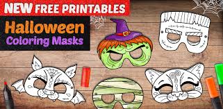 There are four halloween mask designs which you can download at the end of this post. Halloween Masks And Halloween Printables 123 Kids Fun Apps