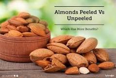 Why should we remove skin of almonds?