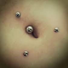 Navel Project Standard Navel Piercing With Double Dermal Anchors Navel Piercing Double Belly Piercing Piercing