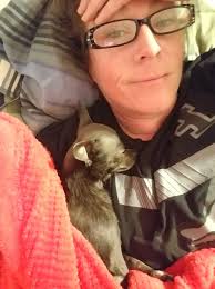 Her royal miss remi 😍 I'm under the weather so she is