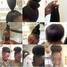 Bun Using Braiding Hair Natural Hair Styles Hair Hacks Hair Inspiration