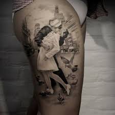 Tattoo Seemann Mit Frau Und Vogel Seemann Tatowierungen Maritime Tattoo