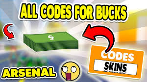 Arsenal roblox game & arsenal codes for money & skin 2021. All Arsenal Codes For Bucks Skin Not Expired Codes For Roblox Arsenal 2020 Youtube