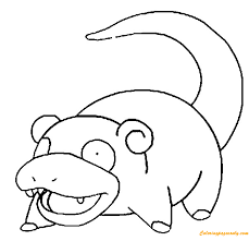 Search through 52518 colorings, dot to dots, tutorials and silhouettes. Slowpoke Pokemon Coloring Pages Cartoons Coloring Pages Coloring Pages For Kids And Adults