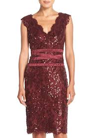 Tadashi Shoji Sequin Lace Sheath Dress Regular Petite Nordstrom Red Lace Cocktail Dress Cocktail Dress Lace Red Sheath Dress