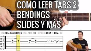 Como Leer Tabs De Guitarra 2 Slides Bendings Vibratos Hammer Ons Youtube Letras, acordes y tablaturas para guitarra mas de 45,000 canciones en espanol. como leer tabs de guitarra 2 slides bendings vibratos hammer ons