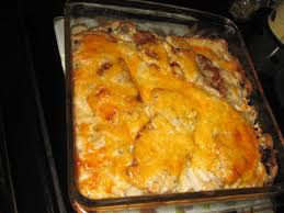 Cheesy Pork Chop And Potato Casserole Recipe Cheesy Pork Chops Pork Chops And Potatoes Recipes