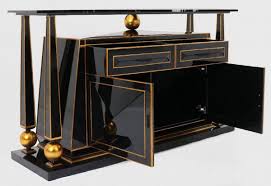 If your main concern is stability, you need hard wood that won't warp or split. Casa Padrino Luxury Art Deco Sideboard Black Antique Gold Magnificent Handmade Solid Wood Cabinet With Marble Top Art Deco Furniture
