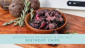 Beet root is a great source of fibre and helps in treatment of cancer. Dehydrated Beetroot Chips With Rosemary Salt Luvele De