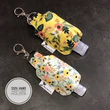 30ml portable handed sanitizer holder hook keychain bottle with tassel leat qw. Keyring Hand Sanitizer Holder Pattern Sewing Seeds Of Love Studio