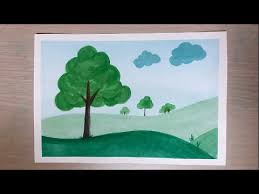 Imagespace simple landscape drawing in colour gmispace com. Nature Drawing For Kids 10 Easy Tutorials To Get Them Started