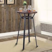 Anything much shorter or taller will feel awkward to stand at or rest your arms on. Amazon Com Maison Arts 41 Bar Height Bar Table Round Pub Table Bar Height Counter Table Tall Breakfast Kitchen Table High Coffee Cocktail Table For Dining Patio Outdoors 1 Table Rustic Brown Kitchen