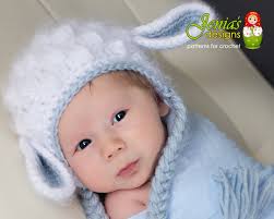 Crochet Lamb Bonnet