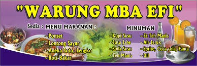 Contoh desain spanduk konter jasa desain grafis online sumber : Desain Banner Warung Nasi Desaingrafisindo