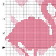Flamingo Love Cross Stitch Pattern