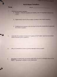 Describe titration curves for both monoprotic and polyprotic acids. Acid Base Stoichiometry Practice Problems Answers