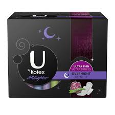 Kotex maxi pads night time, 2 plus 1 free, 24 pads. U By Kotex Allnighter Ultra Thin Overnight Pads With Wings Fragrance Free 14 Count Cvs Pharmacy