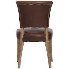 Halo Harvard Leather Dining Chair Old Saddle Mocha Leather Dining Chairs Statement Chairs Chair