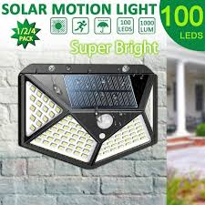100 Led Solar Power Pir Motion Sensor Wall Light Outdoor Garden Lamp Waterproof Outdoor Wall Lighting Solar Motion Lights Solar Wall Lights
