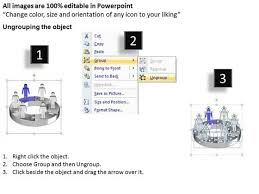 ppt illustration of 3d pie org chart powerpoint 2007 with