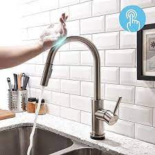 Kitchen faucets can be surprisingly expensive, especially when you're looking at name brand options. Forious Touch Kitchen Faucets With Pull Down Sprayer Kitchen Sink Faucet With Pull Out Spr Touch Kitchen Faucet Kitchen Faucet Design Touchless Kitchen Faucet