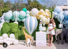 Pin By Rebeca Ramirez On Candy Bar Baby Shower Balloons Hot Air Balloon Baby Shower Hot Air Balloon Baby Shower Theme