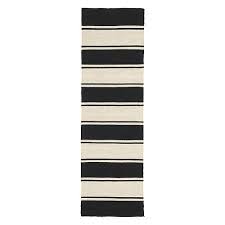 Sumera Striped Dhurrie Rug Ballard Designs Teppich Schwarz Deko Ideen