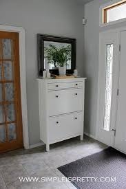Creating An Inviting Entryway Simple Is Pretty Poofy Cheeks Ikea Shoe Cabinet Home Decor Home