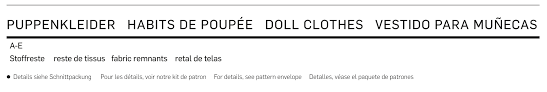 Das spart noch mal eine menge papier. Burda 6960 Schnittmuster Puppenkleid Barbie Puppen Gr One Size