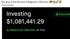 There is no government, company, or bank in charge of bitcoin. Reddit Trader I M A Dogecoin Millionaire Inspired By Elon Musk