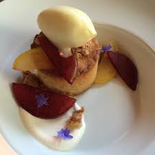 Naomi Pomeroy On Instagram Vanilla Bean Breton Cake Arbequina Olive Oil Ice Cream Compressed Pluots B Olive Oil Ice Cream Arbequina Olive Oil Vanilla Bean