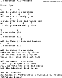 i surrender chords by hillsong i surrender hillsong chords