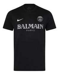 Camisa linda e muito estilosa do psg. Camisa Psg X Balmain 20 21 Preta Masculina Ds Sports
