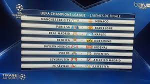 Mercredi 17 mars 2021 retour. Tirage Des 8es De La Ligue Des Champions 2016 2017 Youtube