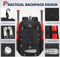 Basketball Backpack RAINSMORE - 45L With Shoe Compartment & Ball Holder  (Water Resistant) Sports Backpack