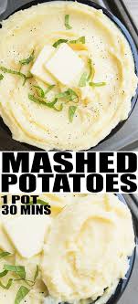 Creamy Mashed Potatoes Recipe One Pot Potatoes Recipes Easy Quick Easy Potato Recipes Mashed Potatoes Recipe Easy