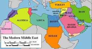 Southwest Asia And North Africa Political Map Week 14- North Africa And Sw Asia - World Geography Honors