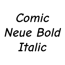 Comic Neue Bold Italic - Free fonts on creazilla.com