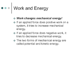 It is the macroscopic energy associated with a system. Work And Energy An Introduction Introduction To