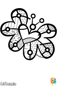 Romero britto's colorful and bold style appeals to children and many people of all ages. Britto Heart Coloring Page