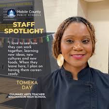 Tomeka Day brought industry experience when she became Williamson High  School's culinary arts teacher two years ago. She still has her own  catering business, Divine Etiquette Catering, and started an Aspiring Junior