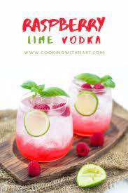 Raspberry Lime Vodka Cocktail Recipe Cooking With Nart Recipe Raspberry Drink Detox Drinks Recipes Easy Alcoholic Drinks