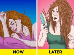 In the morning, give the hair a quick spritz of water or some curl refresher, and it will look great. Why You Shouldn T Leave Your Long Hair Loose While Sleeping