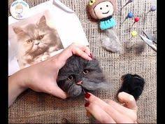 Kece Igneleme Ile 3d Kedi Portresi Yapimi Gercek Kedi Tuyunden 1 Youtube Kece Igneleme Kedi Sanatsal Oyuncak Bebekler