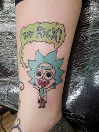Prison tattoos, scratchers, bootleggers, kitchen magicians leela from futurama done by rick flipshades at hunter gatherer tattoo pa (i.redd.it). My Tiny Rick Tattoo Rickandmorty Tinyrick Rick Cartoon Tattoos Tinyricktattoo Ricks Tattoo Tattoos Cartoon Tattoos