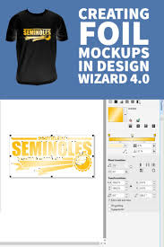 Learn How To Create A Foil Mockup In Design Wizard 4 0 With This Tutorial Https Trw Fyi 2pt8egg Coreldraw Trwwizard Foil M Clothing Mockup Design Mockup